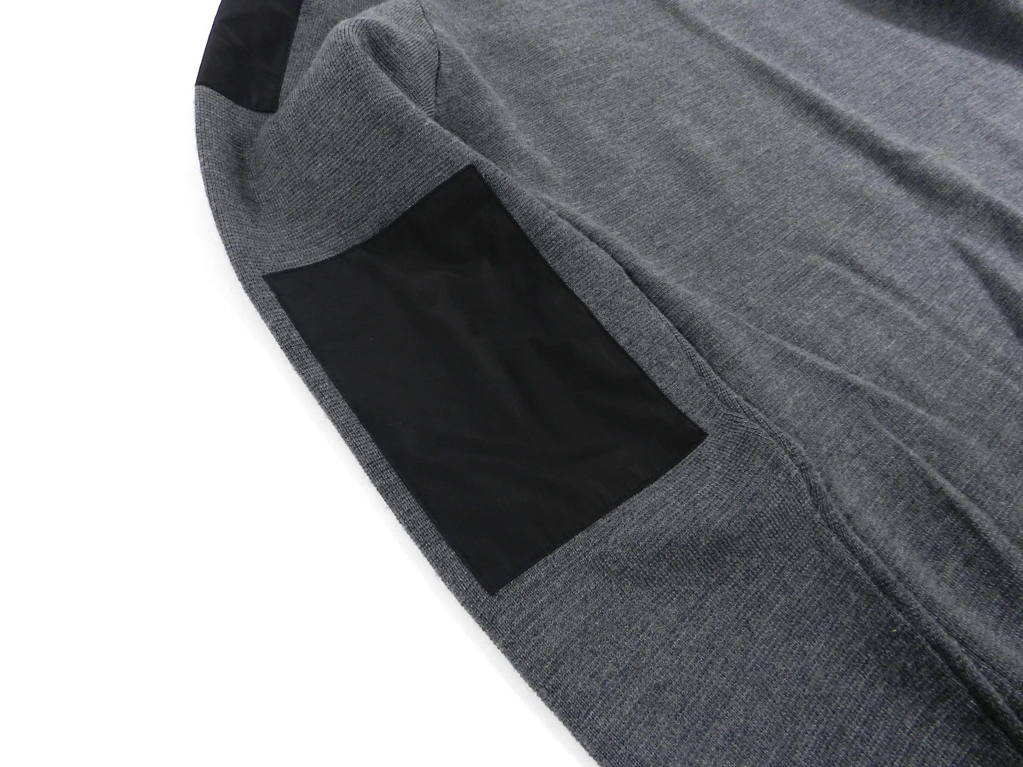 Versace Jeans Fall 2013 Grey and Black Sweater With Silver Logo - M