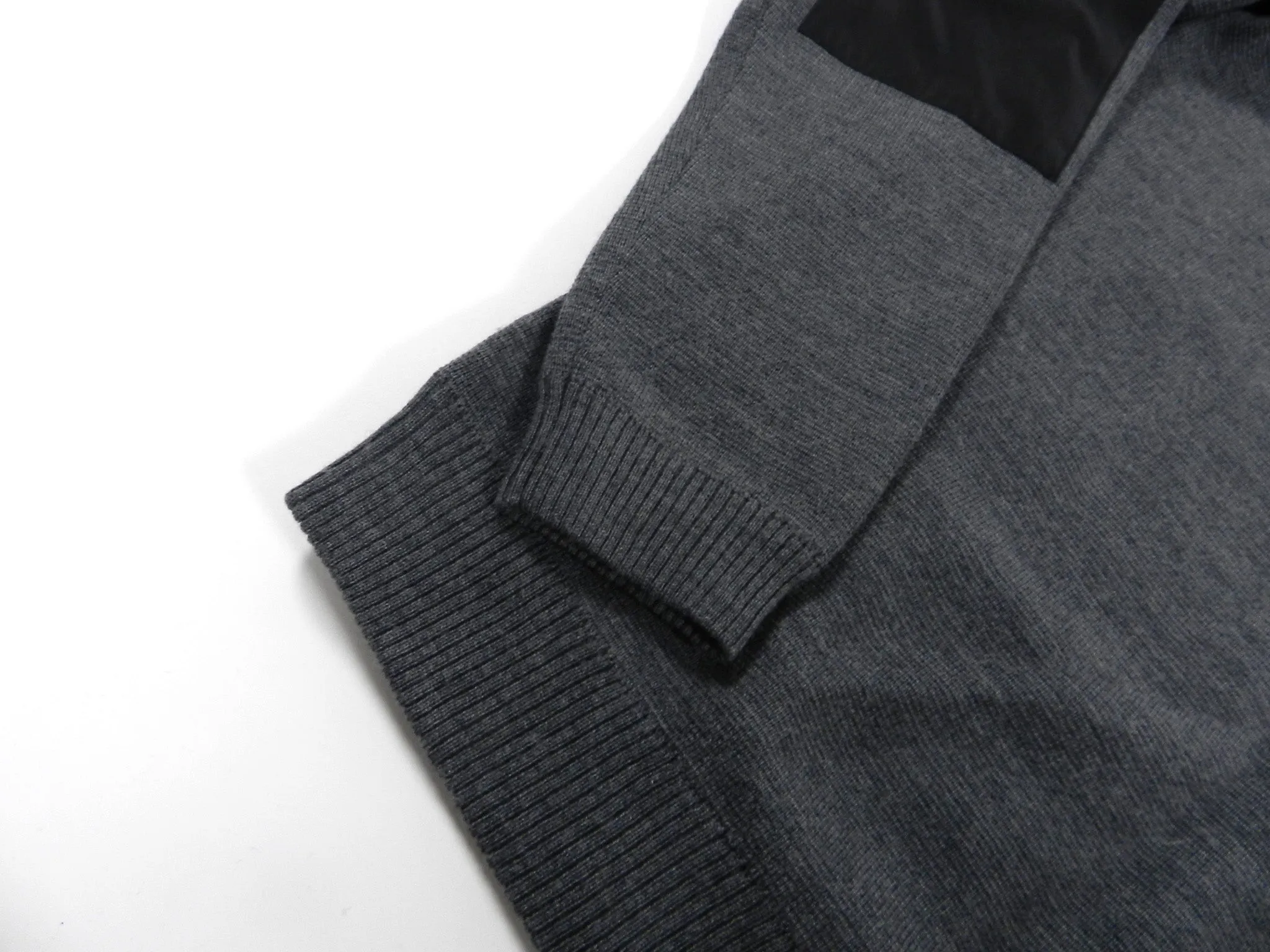 Versace Jeans Fall 2013 Grey and Black Sweater With Silver Logo - M