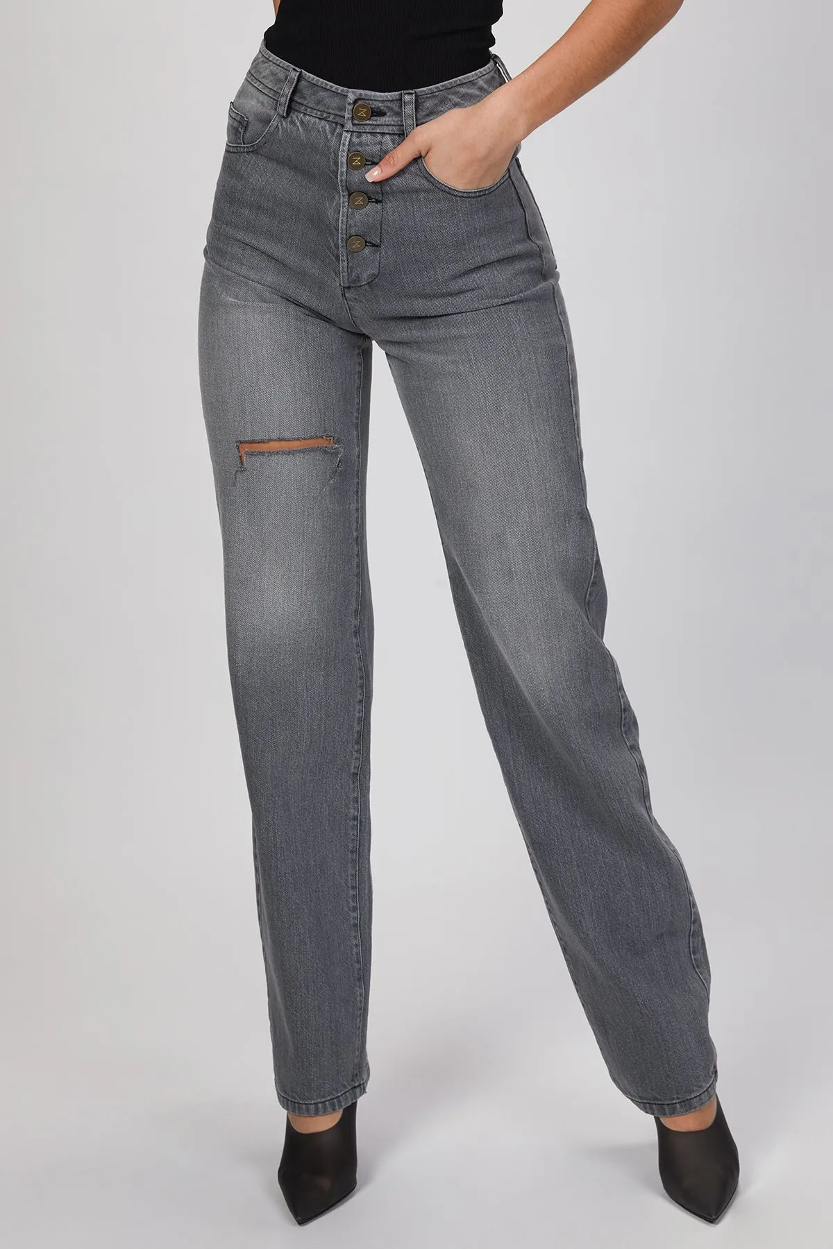 VINTAGE CUT DENIM PANTS