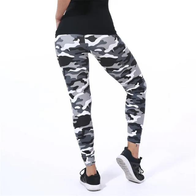 VISNXGI High Quality Women Leggings High Elastic Skinny Camouflage Legging Spring Summer Slimming Women Leisure Jegging Pants
