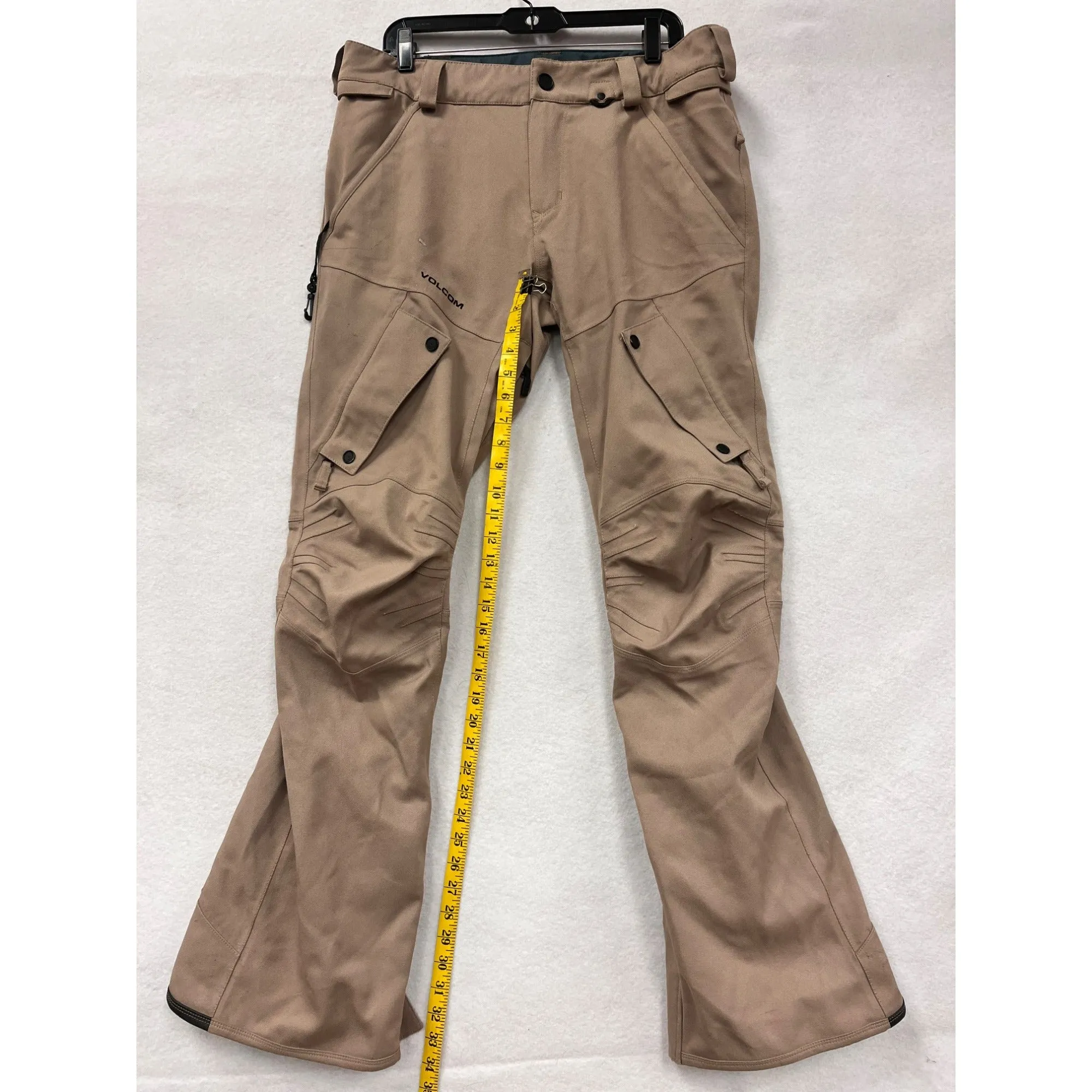 Volcom Women’s Modern Articulated beige Snowboard Pants #6040