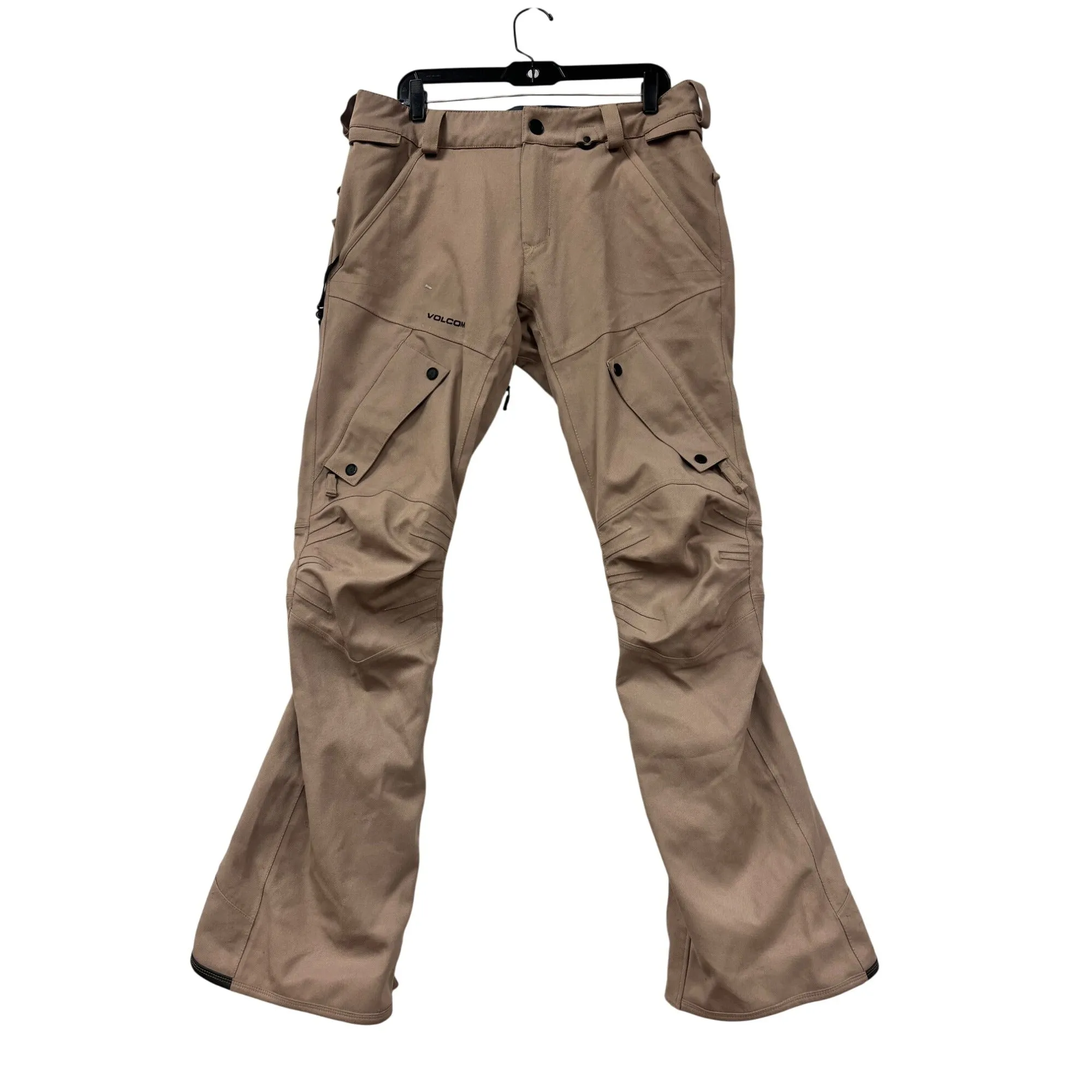 Volcom Women’s Modern Articulated beige Snowboard Pants #6040