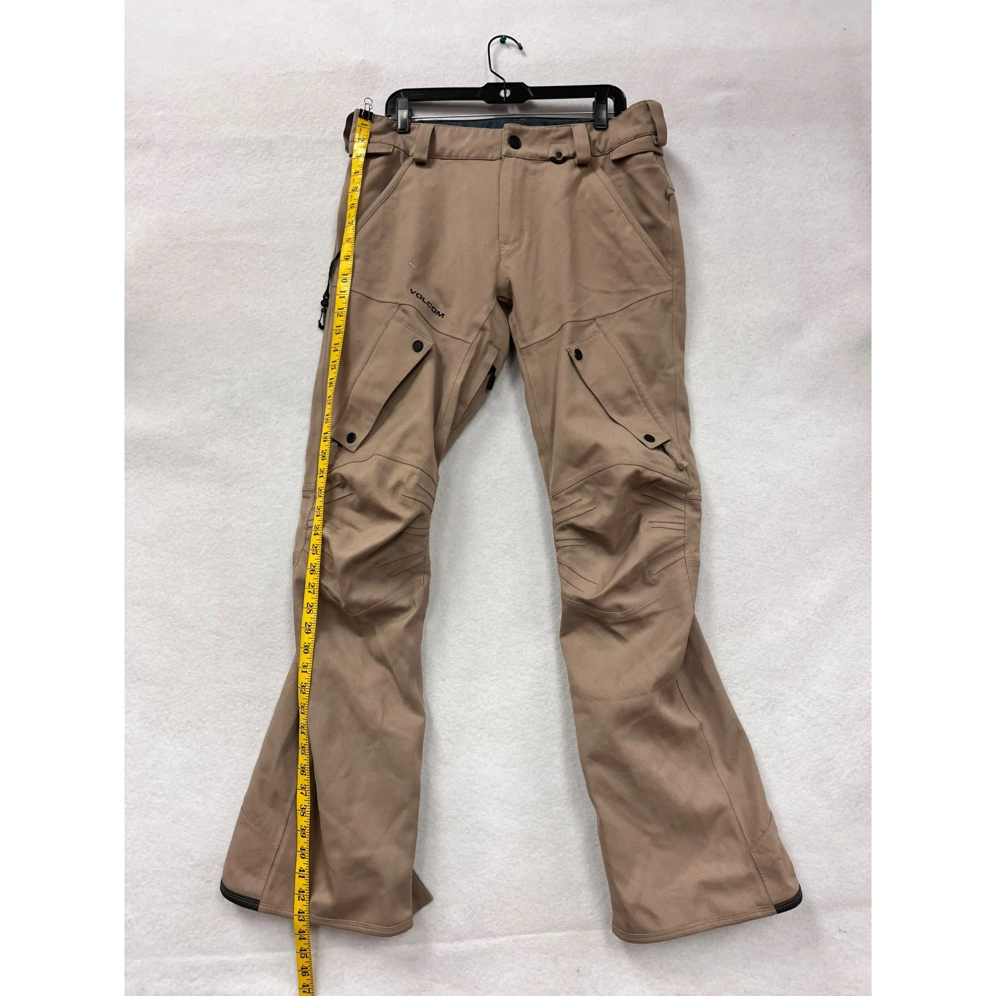 Volcom Women’s Modern Articulated beige Snowboard Pants #6040