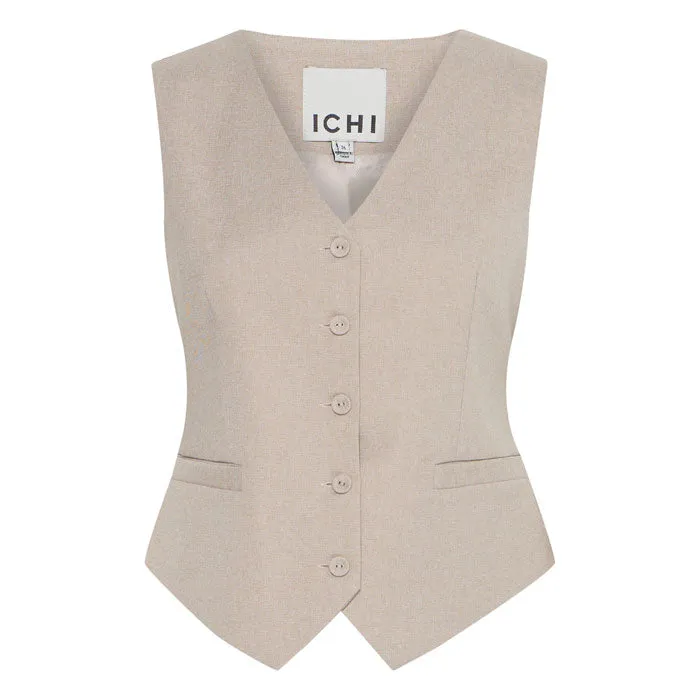 Weste «Zimmie» in string melange von ICHI