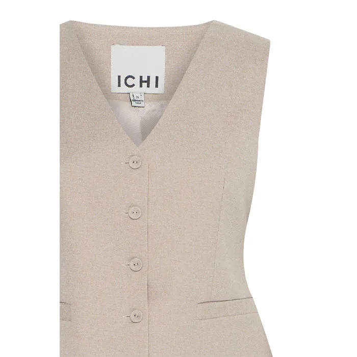 Weste «Zimmie» in string melange von ICHI