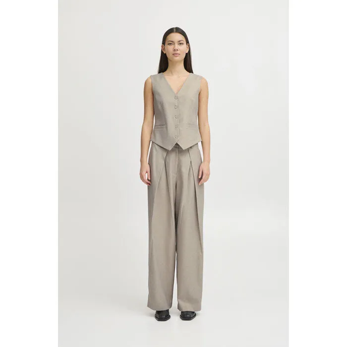 Weste «Zimmie» in string melange von ICHI