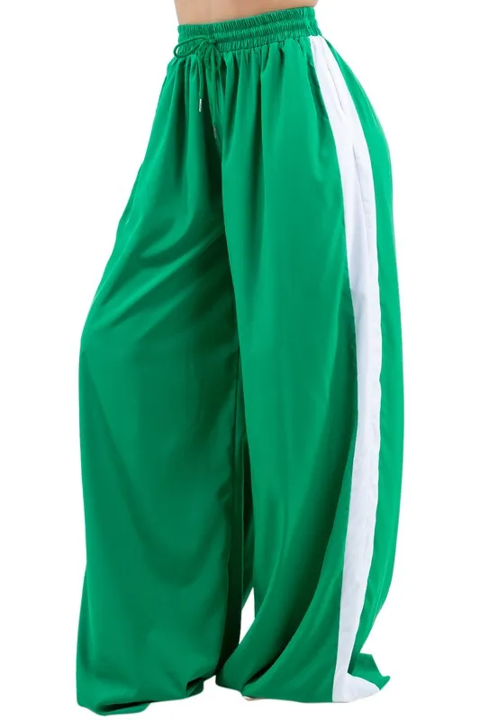WOMEN FASHION CASUAL WIDE LEG PANTS
