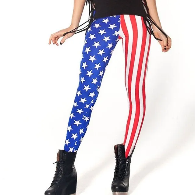 Women Mermaid Printed Leggings Pants