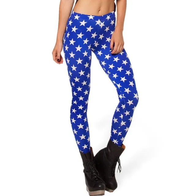 Women Mermaid Printed Leggings Pants