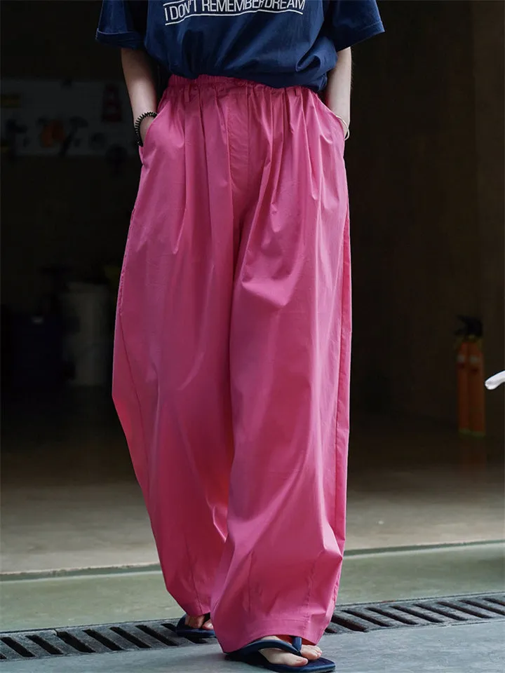 Women's High-Waisted Lightweight Japanese Style Pants