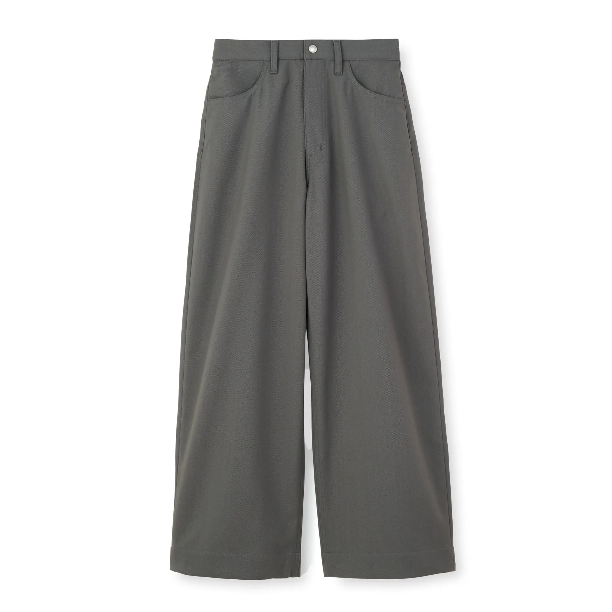 WOMEN'S STRETCH TWILL WIDE PANTS