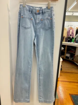 Women's Tribal | Brooke High Rise Micro Flare Jean | SummerBlue