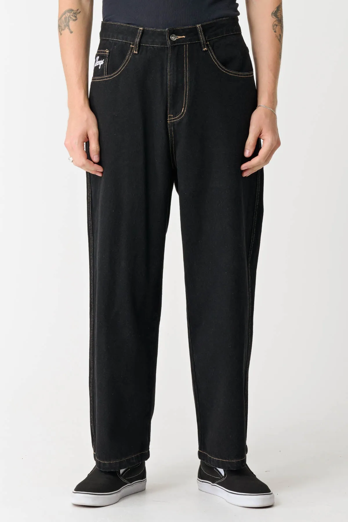 XL DICE BULL DENIM PANT - RAW BLACK