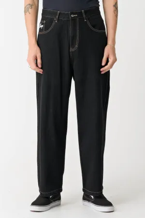 XL DICE BULL DENIM PANT - RAW BLACK