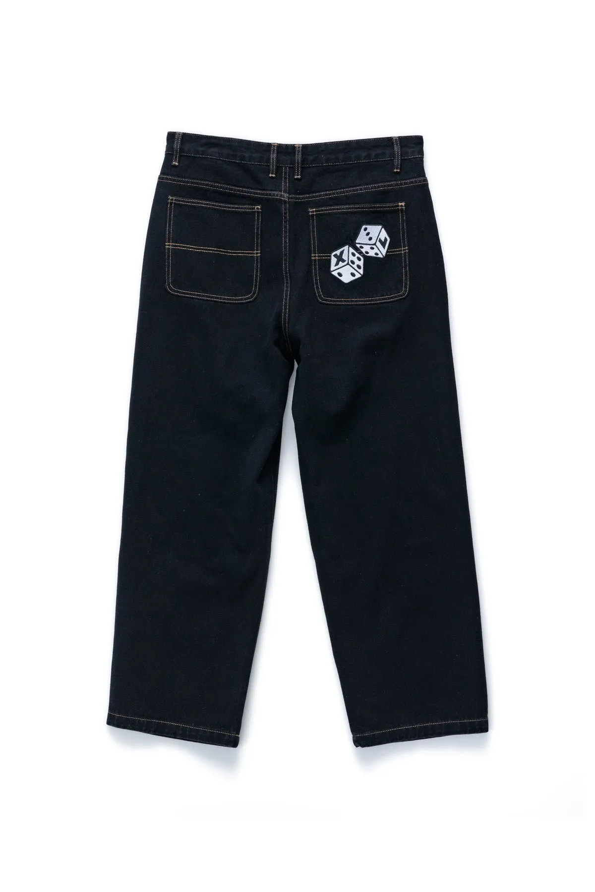 XL DICE BULL DENIM PANT - RAW BLACK