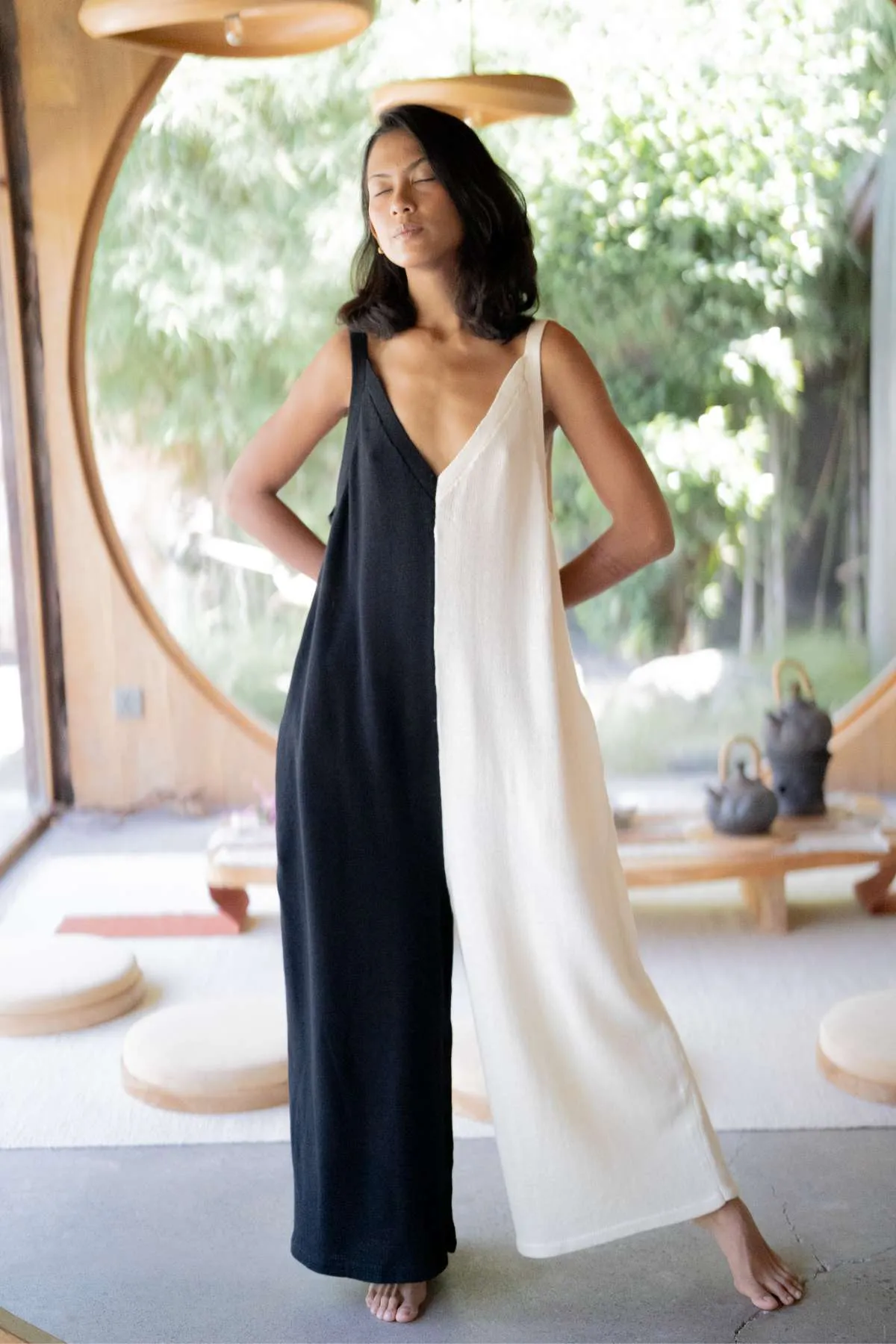 Yin Yang Kundalini Knitted Playsuit (Made to Order)