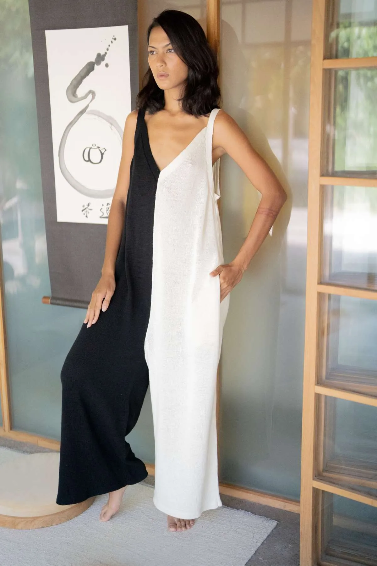 Yin Yang Kundalini Knitted Playsuit (Made to Order)